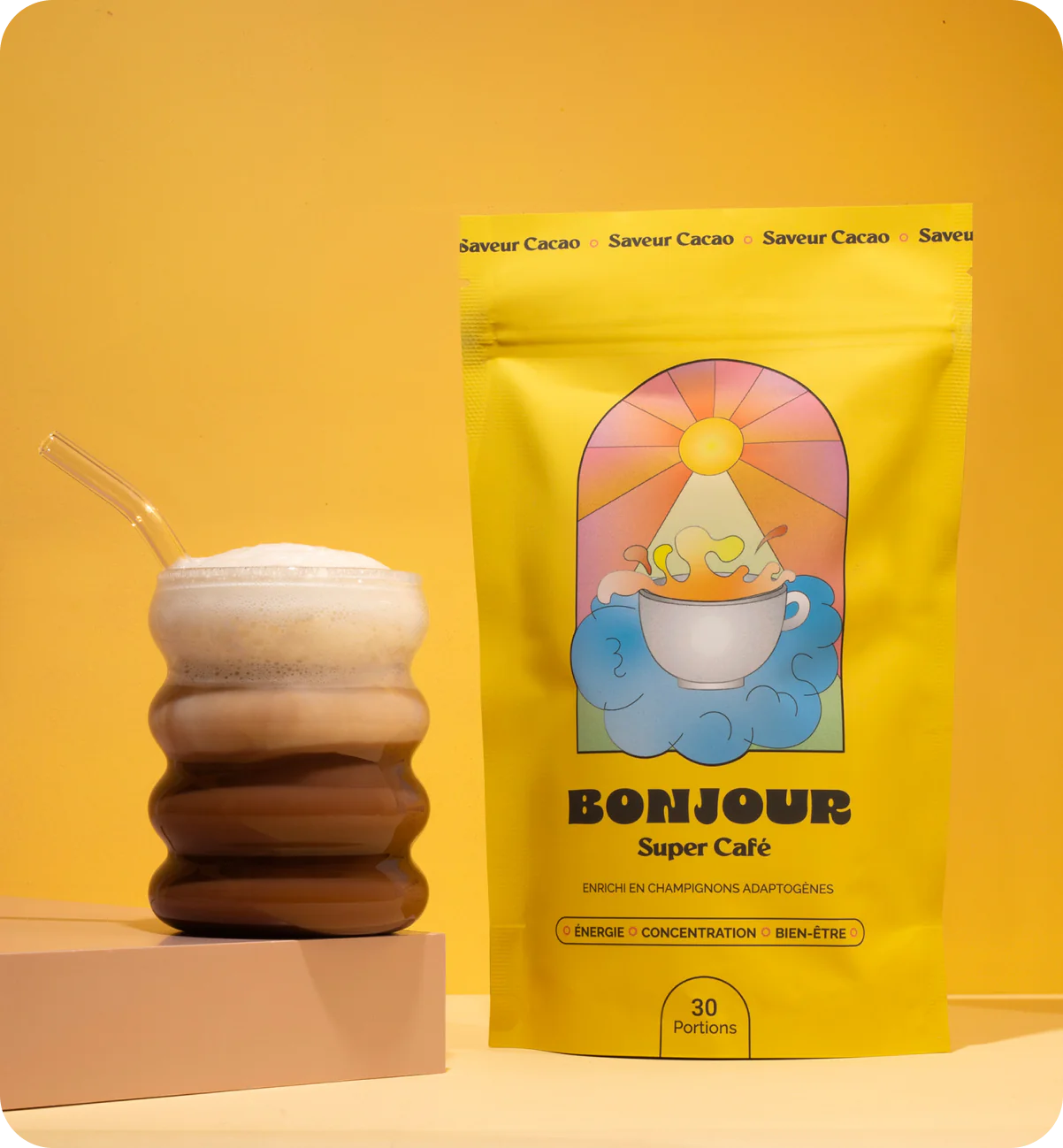 Bonjour Drink Avis et Test de leur café aux champignons